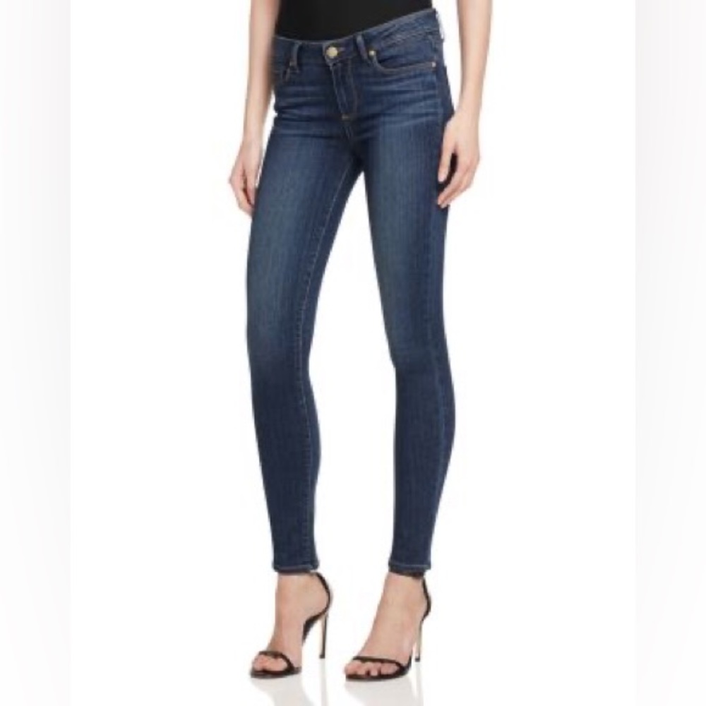 PAIGE Skyline Skinny Blue Jeans, 27